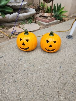 Vintage Ceramic Pumpkins
