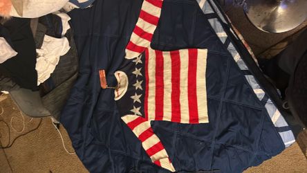 Long sleeve sweater american flag