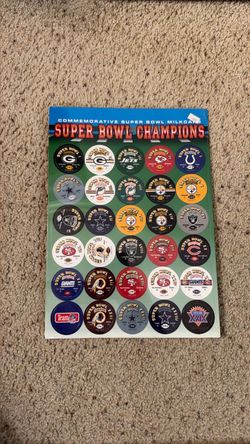 Sealed Vintage 1994 NFL Super Bowl Champions POG Milkcap Full Sheet - New/Mint