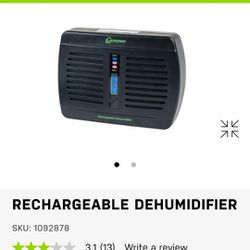 Rechargeable Dehumidifier