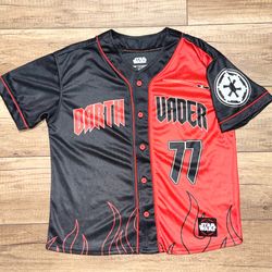 Star Wars Darth Vader Lucasfilm Disney Parks Exclusive Polyester Jersey Youth M