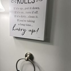 New bath Room Wall Art $15 Take All 4