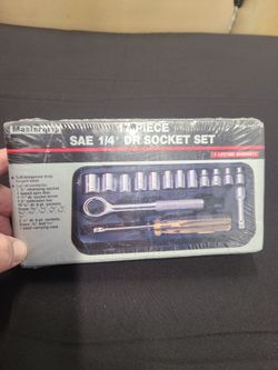 MasterGrip 1/4" drive socket set