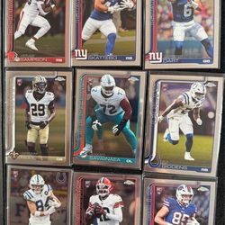 Topps Chrome NFL Football Rookie Cards Lot