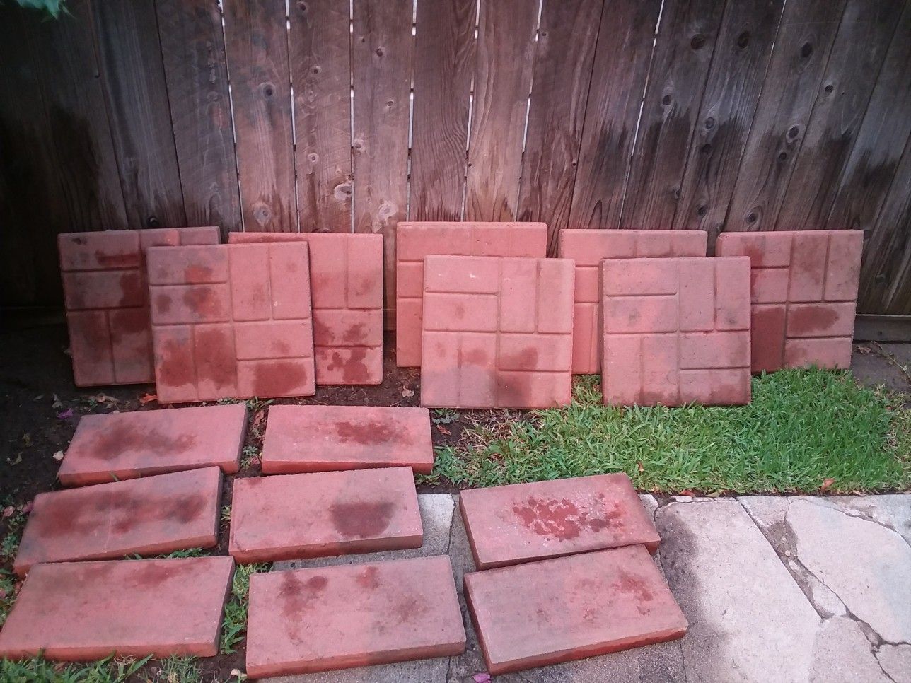 Red Brick Stepping Stones