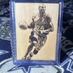 (Rare) Kobe Bryant Wood Card 