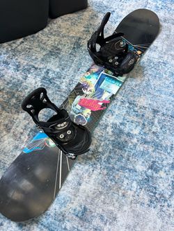 Burton 151 cm snowboard/binding/new wax-also sell boots/helmet/goggles/glove/bib/coats