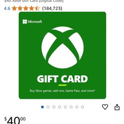 40 $ Xbox Card 