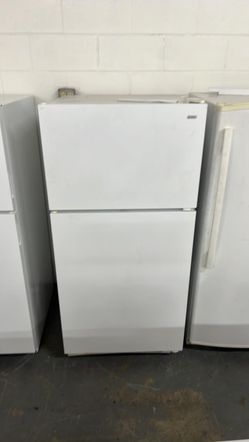 Kenmore Top Freezer Fridge – White, clean inside, 19 cu ft