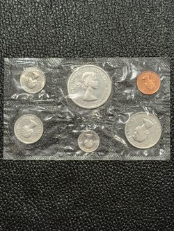 1963 Uncirculated Canadian Mint Set 90% silver