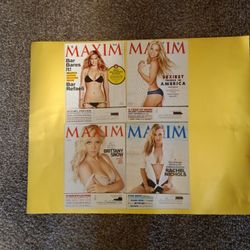 4 Collectors Maxim Magazines. Blonde Series. 