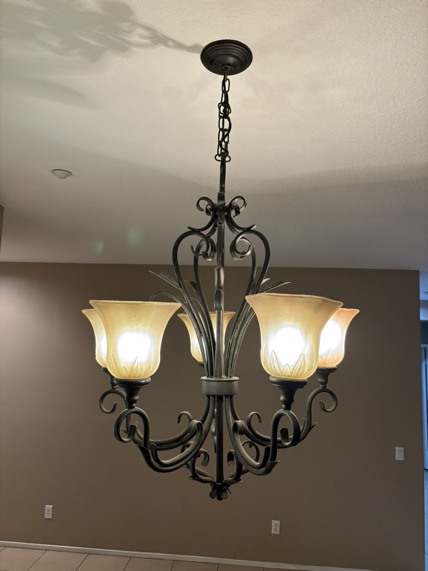 Bronze Iron Chandelier