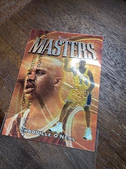 Shaquille O'Neal Topps Finest Masters Basketball Card