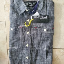 Boys New Gray Shirt Size 8