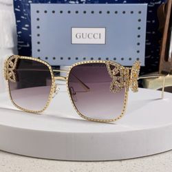 Gucci 2025 new square diamond fashion sunglasses