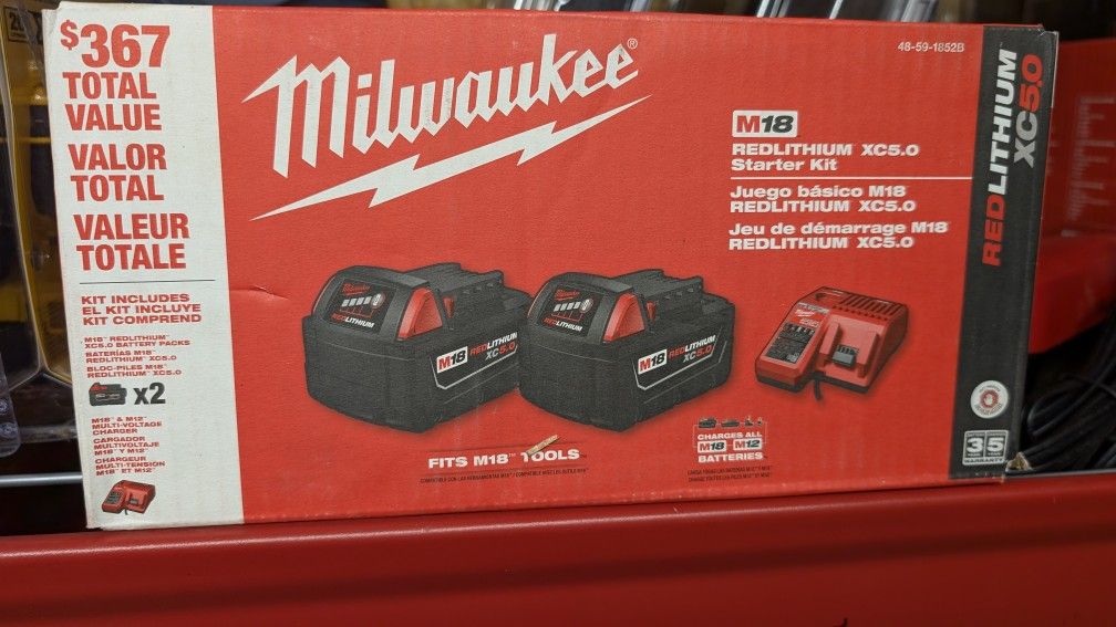 Milwaukee M18 Batteries 5ah,Charge Pick Up Concord 