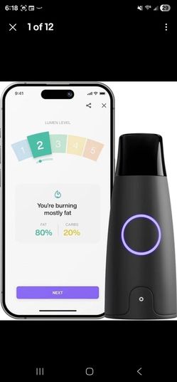 LUMEN metabolism Tracker device for fitness health and keto