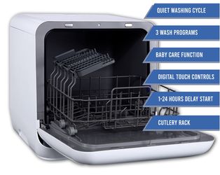 Farberware Professional Complete Portable Countertop Dishwasher with  5-Liter Built-in Water Tank, 3 Wash Programs, FDWO5ASWWHC White for Sale in  Norfolk, VA - OfferUp
