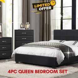4 PC QUEEN BEDROOM SET