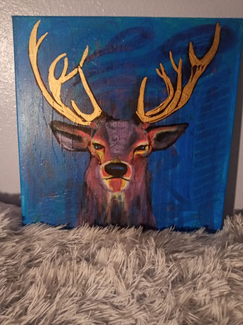 Original Deer Painting