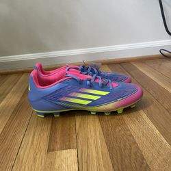 adidas F50 CLUB FG/MG BLUE FUSION LUCID LEMON PINK SIZE 11.5 MEN SOCCER IE1245