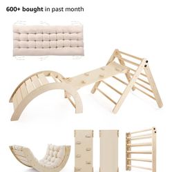 New Wood Toddler Climbing Set