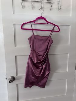 Windsor Mauve Satin Dress