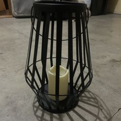 Metal battery power candle light