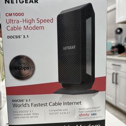 NETGEAR CM1000 Ultra-High Speed Cable Modem (DOCSIS 3.1)