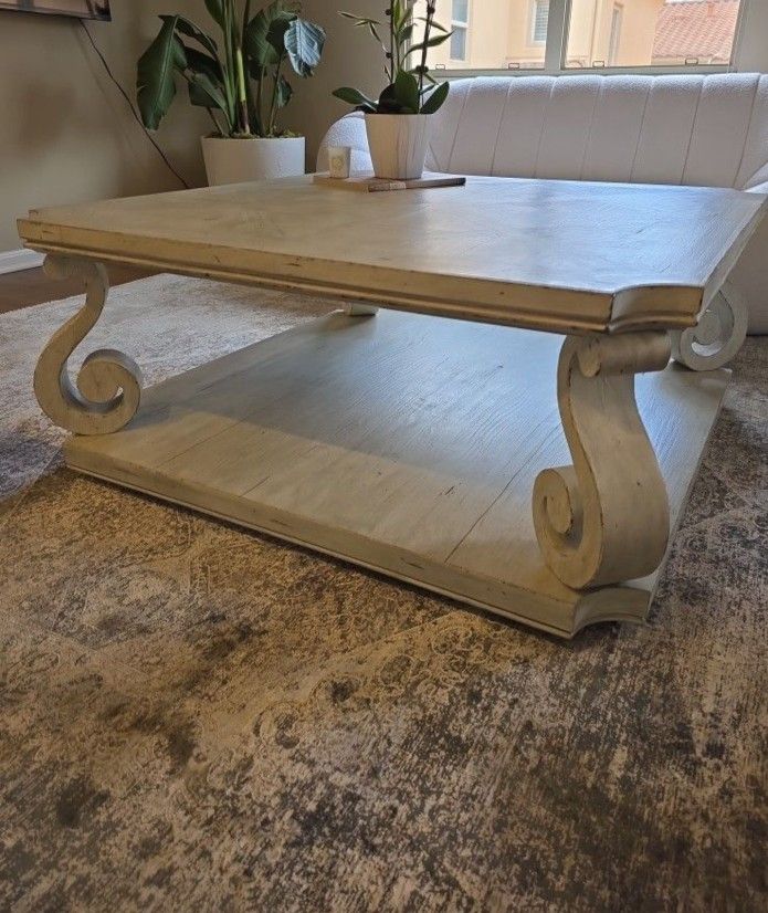2 Level Coffee Table 44x44" H 19"