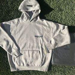 Fear Of God Essentials Hoodie Dark Oatmeal 