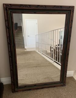 Solid Wood Antique Mirror