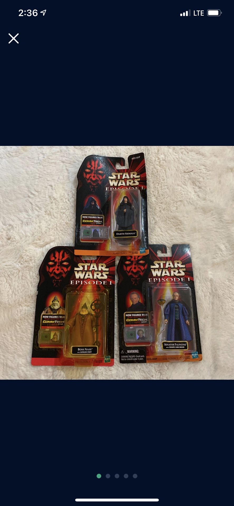 Star War Episode 1 Action Figure . New Just Opened Box