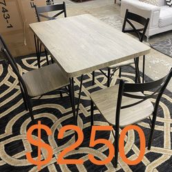 (Free Local Delivery) New 5 PCS Dinette Set $250