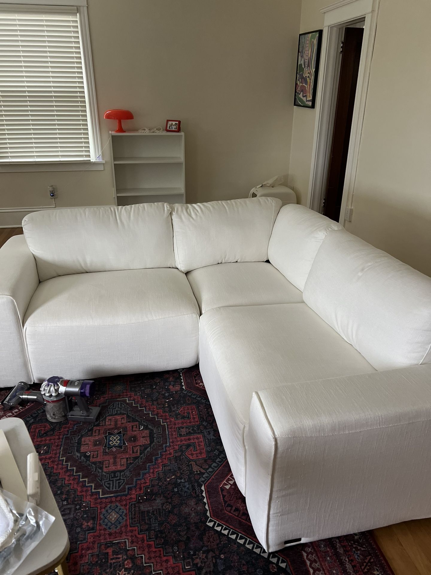 Abbyson white Sectional Couch