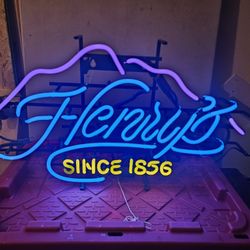 Henry's Neon Bar Sign