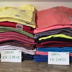 2XL LADIES Blank Bulk Tshirt Lot