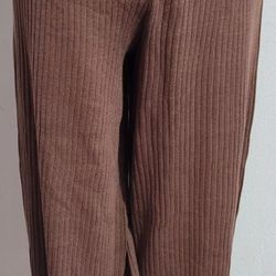 Women Medium Brown Wide Leg Pants, The Drop 