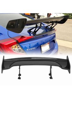 Universal 57 Carbon Fiber Style Adjustable Rear Trunk GT-Style Spoiler Wing