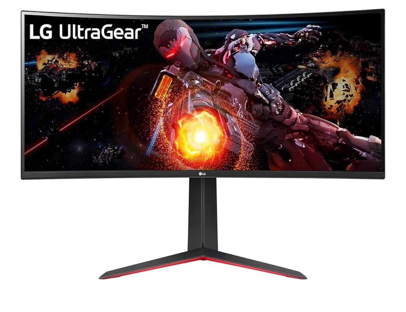 LG UltraGear QHD 34-Inch Curved Gaming Monitor 34GP63A-B, VA with HDR 10 Compatibility and AMD FreeSync Premium, 160Hz, Black