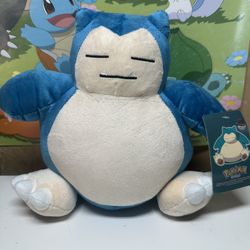 Pokemon Snorlax Plush stuffed toy 8” tall