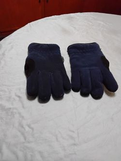 Navy Blue Fleece Winter Gloves. Large