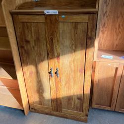 (In store) Rustic Pine Media Cabinet