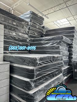 Deluxe cal king mattress and Boxspring cama nueva Colchon y tambor
