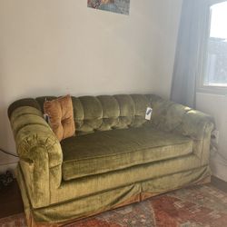 Vintage Green Couch/Loveseat