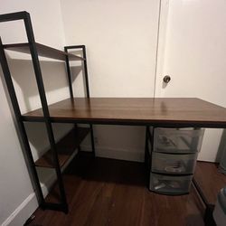 Desk (+ Chair & Organizer If You Want It) Price Negotiable Pay What You Want 