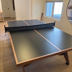 9x5 Prince Ping Pong Table. Blue And Wood