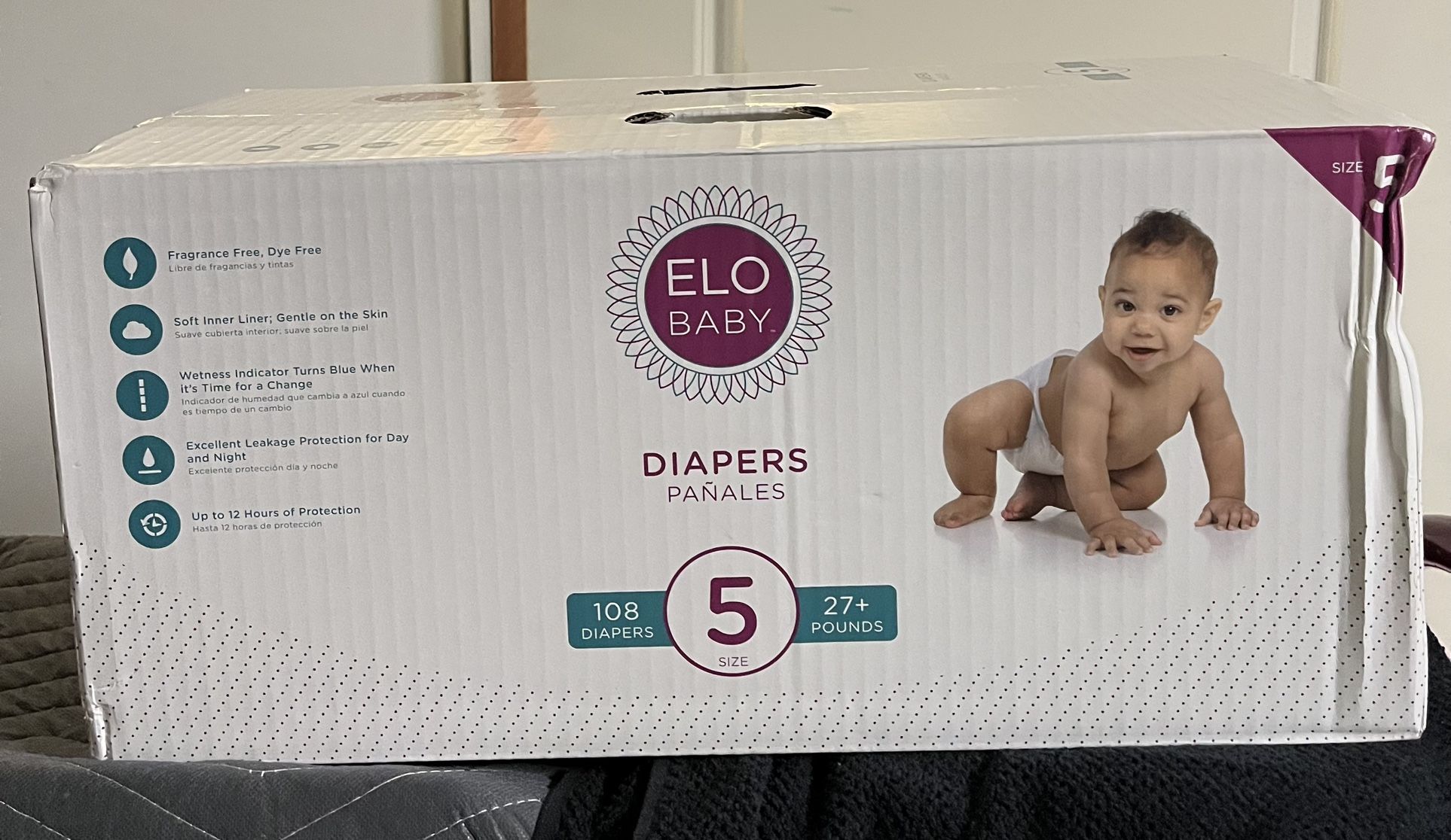 ELO BABY DIAPERS SIZE (5) Brand New