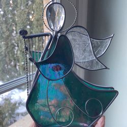 Stained Glass Standing Angel