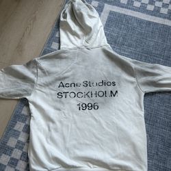 Acne studios white hoodie
